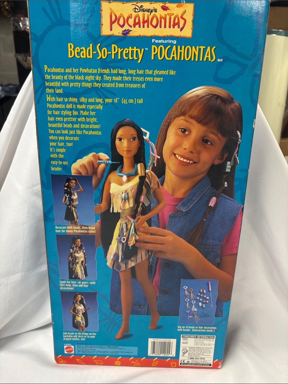 Disney Vintage Pocahontas Beads-so-Pretty Doll - Picture 4 of 4